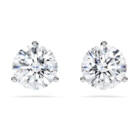 Eternity-Ohrringe mit im Labor gezüchteten Diamanten, 2.0 Ct Tw, runde Form, 14K Weissgold