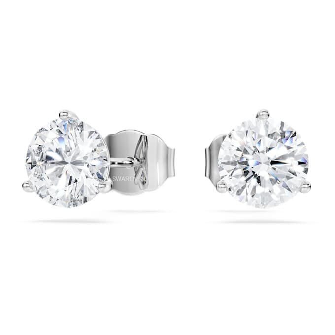 Eternity-Ohrringe mit im Labor gezüchteten Diamanten, 2.0 Ct Tw, runde Form, 14K Weissgold Eternity-Ohrringe mit im Labor gezüchteten Diamanten, 2.0 Ct Tw, runde Form, 14K Weissgold