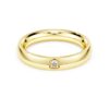 Eternity-Ring mit im Labor gezüchteten Diamanten, 0.05 Ct insgesamt, runde Form, 14K Gelbgold