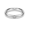 Eternity-Ring mit im Labor gezüchteten Diamanten, 0.05 Karat insgesamt, runde Form, 14K Weissgold