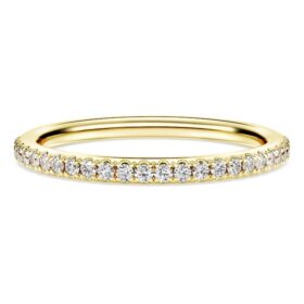 Eternity-Ring mit im Labor gezüchteten Diamanten, 0.2 Ct Tw, runde Form, 14K Gelbgold