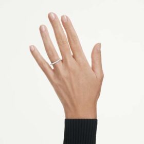 Eternity-Ring mit im Labor gezüchteten Diamanten, 0.4 Ct insgesamt, runde Form, 14K Weissgold