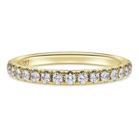 Eternity-Ring mit im Labor gezüchteten Diamanten, 0.4 Ct Tw, runde Form, 14K Gelbgold
