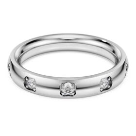 Eternity-Ring mit im Labor gezüchteten Diamanten, 0.5 Ct insgesamt, runde Form, 14K Weissgold Eternity-Ring mit im Labor gezüchteten Diamanten, 0.5 Ct insgesamt, runde Form, 14K Weissgold