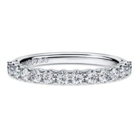 Eternity-Ring mit im Labor gezüchteten Diamanten, 0.5 Ct insgesamt, runde Form, 14K Weissgold Eternity-Ring mit im Labor gezüchteten Diamanten, 0.5 Ct insgesamt, runde Form, 14K Weissgold