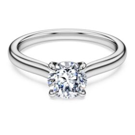 Eternity-Ringe mit im Labor gezüchteten Diamanten, 1 Karat insgesamt, runde Form, 14K Weissgold Eternity-Ringe mit im Labor gezüchteten Diamanten, 1 Karat insgesamt, runde Form, 14K Weissgold