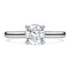 Eternity-Ringe mit im Labor gezüchteten Diamanten, 1 Karat insgesamt, runde Form, 14K Weissgold