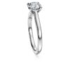 Eternity-Ringe mit im Labor gezüchteten Diamanten, 1 Karat insgesamt, runde Form, 14K Weissgold