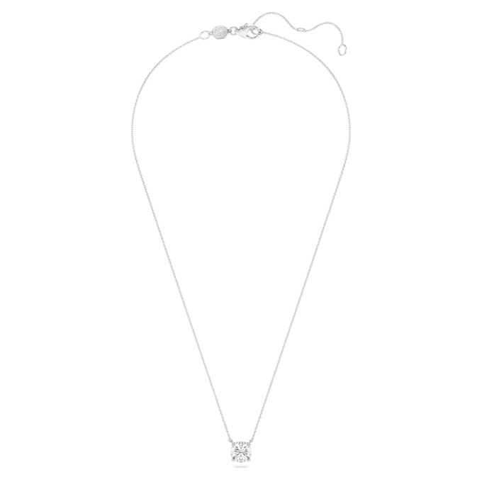 Eternity-Solitär-Anhänger mit im Labor gezüchteten Diamanten, 2 Karat insgesamt, runde Form, 14K Weissgold Eternity-Solitär-Anhänger mit im Labor gezüchteten Diamanten, 2 Karat insgesamt, runde Form, 14K Weissgold