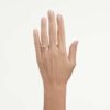 Eternity-Solitärring mit im Labor gezüchteten Diamanten, 0.25 Karat insgesamt, runde Form, Sterlingsilber