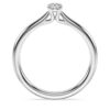 Eternity-Solitärring mit im Labor gezüchteten Diamanten, 0.25 Karat insgesamt, runde Form, Sterlingsilber