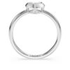 Eternity-Solitärring mit im Labor gezüchteten Diamanten, 0.5 Ct insgesamt, Herzform, Sterlingsilber
