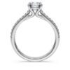 Eternity-Solitärring mit im Labor gezüchteten Diamanten, 1.2 Ct insgesamt, runde Form, 14K Weissgold Eternity-Solitärring mit im Labor gezüchteten Diamanten, 1.2 Ct insgesamt, runde Form, 14K Weissgold