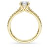 Eternity-Solitärring mit im Labor gezüchteten Diamanten, 1.2 Ct Tw, runde Form, 14K Gelbgold Eternity-Solitärring mit im Labor gezüchteten Diamanten, 1.2 Ct Tw, runde Form, 14K Gelbgold