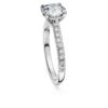 Eternity-Solitärring mit im Labor gezüchteten Diamanten, 1.7 Ct Tw, runde Form, 14K Weissgold Eternity-Solitärring mit im Labor gezüchteten Diamanten, 1.7 Ct Tw, runde Form, 14K Weissgold