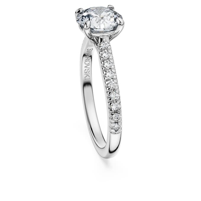 Eternity-Solitärring mit im Labor gezüchteten Diamanten, 1.7 Ct Tw, runde Form, 14K Weissgold Eternity-Solitärring mit im Labor gezüchteten Diamanten, 1.7 Ct Tw, runde Form, 14K Weissgold