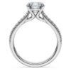 Eternity-Solitärring mit im Labor gezüchteten Diamanten, 1.7 Ct Tw, runde Form, 14K Weissgold Eternity-Solitärring mit im Labor gezüchteten Diamanten, 1.7 Ct Tw, runde Form, 14K Weissgold