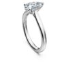 Eternity-Solitärring mit im Labor gezüchteten Diamanten, 1 Karat insgesamt, Birnenform, 14K Weissgold Eternity-Solitärring mit im Labor gezüchteten Diamanten, 1 Karat insgesamt, Birnenform, 14K Weissgold