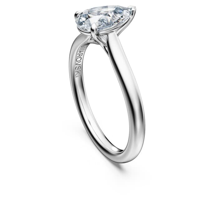 Eternity-Solitärring mit im Labor gezüchteten Diamanten, 1 Karat insgesamt, Birnenform, 14K Weissgold Eternity-Solitärring mit im Labor gezüchteten Diamanten, 1 Karat insgesamt, Birnenform, 14K Weissgold