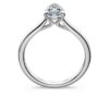 Eternity-Solitärring mit im Labor gezüchteten Diamanten, 1 Karat insgesamt, Birnenform, 14K Weissgold Eternity-Solitärring mit im Labor gezüchteten Diamanten, 1 Karat insgesamt, Birnenform, 14K Weissgold