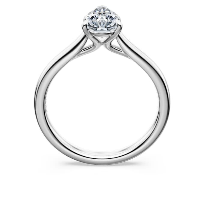 Eternity-Solitärring mit im Labor gezüchteten Diamanten, 1 Karat insgesamt, Birnenform, 14K Weissgold Eternity-Solitärring mit im Labor gezüchteten Diamanten, 1 Karat insgesamt, Birnenform, 14K Weissgold
