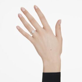 Eternity-Solitärring mit im Labor gezüchteten Diamanten, 2.2 Ct insgesamt, runde Form, 14K Weissgold Eternity-Solitärring mit im Labor gezüchteten Diamanten, 2.2 Ct insgesamt, runde Form, 14K Weissgold