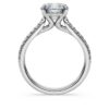 Eternity-Solitärring mit im Labor gezüchteten Diamanten, 2.2 Ct insgesamt, runde Form, 14K Weissgold
