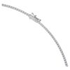 Eternity-Tennis-Halskette mit im Labor gezüchteten Diamanten, 3 Ct insgesamt, runde Form, 14K Weissgold Eternity-Tennis-Halskette mit im Labor gezüchteten Diamanten, 3 Ct insgesamt, runde Form, 14K Weissgold