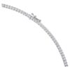 Eternity-Tennis-Halskette mit im Labor gezüchteten Diamanten, 7 Karat insgesamt, runde Form, 14K Weissgold Eternity-Tennis-Halskette mit im Labor gezüchteten Diamanten, 7 Karat insgesamt, runde Form, 14K Weissgold