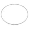 Eternity-Tennis-Halskette mit im Labor gezüchteten Diamanten, 7 Karat insgesamt, runde Form, 14K Weissgold Eternity-Tennis-Halskette mit im Labor gezüchteten Diamanten, 7 Karat insgesamt, runde Form, 14K Weissgold