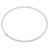 Eternity-Tennis-Halskette mit im Labor gezüchteten Diamanten, 7 Karat insgesamt, runde Form, 14K Weissgold Eternity-Tennis-Halskette mit im Labor gezüchteten Diamanten, 7 Karat insgesamt, runde Form, 14K Weissgold