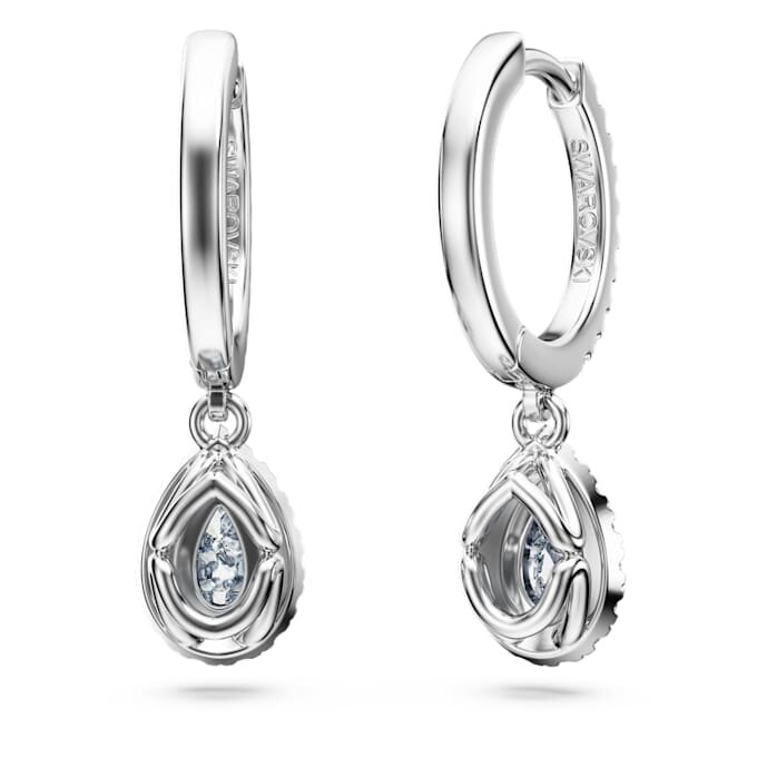 Eternity-Tropfenohrringe mit im Labor gezüchteten Diamanten, 1.25 Ct Tw, Birnenform, 14K Weissgold Eternity-Tropfenohrringe mit im Labor gezüchteten Diamanten, 1.25 Ct Tw, Birnenform, 14K Weissgold