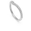 Eternity V-Band-Ring mit im Labor gezüchteten Diamanten, 0.25 Ct Tw, runde Form, 14K Weissgold