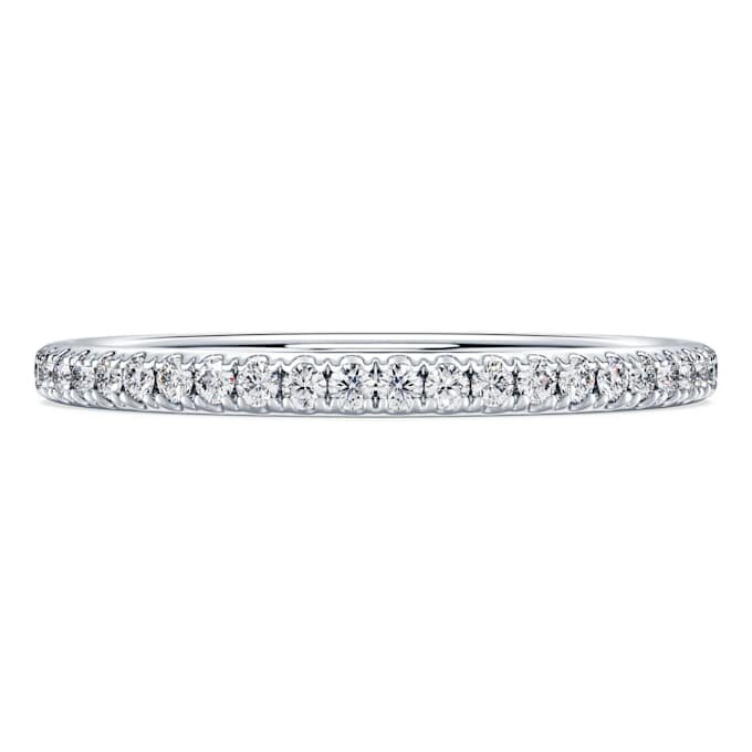 Ewigkeitsring mit im Labor gezüchteten Diamanten, 0.2 Ct Tw, runde Form, 14K Weissgold Ewigkeitsring mit im Labor gezüchteten Diamanten, 0.2 Ct Tw, runde Form, 14K Weissgold