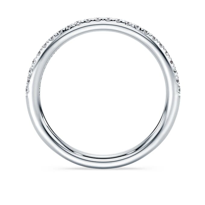 Ewigkeitsring mit im Labor gezüchteten Diamanten, 0.2 Ct Tw, runde Form, 14K Weissgold Ewigkeitsring mit im Labor gezüchteten Diamanten, 0.2 Ct Tw, runde Form, 14K Weissgold