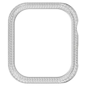 Funkelnde Hülle für Apple Watch® Series 7, 41 mm, silberfarben