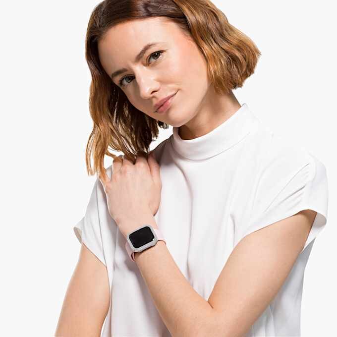 Funkelndes Etui für Apple Watch® Series 4 & 5, 40 mm, silberfarben Funkelndes Etui für Apple Watch® Series 4 & 5, 40 mm, silberfarben