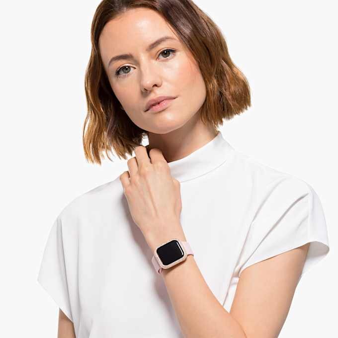 Funkelndes Gehäuse für Apple Watch® Series 4 & 5, 40 mm, Roségold-Farbton Funkelndes Gehäuse für Apple Watch® Series 4 & 5, 40 mm, Roségold-Farbton