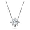 Galaxy-Anhänger mit im Labor gezüchteten Diamanten, 1.05 Ct Tw, runde Form, 14K Weissgold Galaxy-Anhänger mit im Labor gezüchteten Diamanten, 1.05 Ct Tw, runde Form, 14K Weissgold