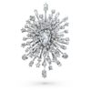 Galaxy-Brosche mit im Labor gezüchteten Diamanten, 15.71 Ct Tw, verschiedene Formen, 18K Weissgold Galaxy-Brosche mit im Labor gezüchteten Diamanten, 15.71 Ct Tw, verschiedene Formen, 18K Weissgold