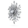 Galaxy-Brosche mit im Labor gezüchteten Diamanten, 15.71 Ct Tw, verschiedene Formen, 18K Weissgold Galaxy-Brosche mit im Labor gezüchteten Diamanten, 15.71 Ct Tw, verschiedene Formen, 18K Weissgold