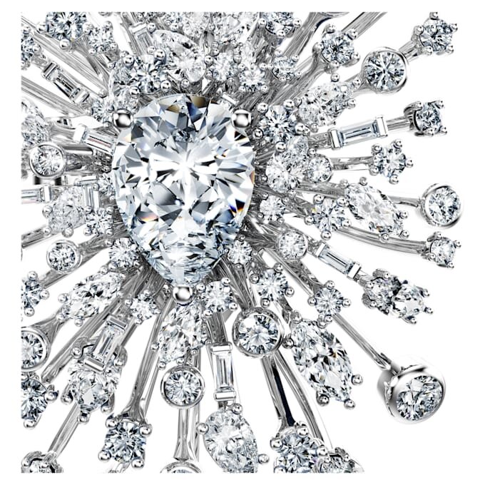 Galaxy-Brosche mit im Labor gezüchteten Diamanten, 15.71 Ct Tw, verschiedene Formen, 18K Weissgold Galaxy-Brosche mit im Labor gezüchteten Diamanten, 15.71 Ct Tw, verschiedene Formen, 18K Weissgold