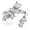 Galaxy-Bypass-Ring mit im Labor gezüchteten Diamanten, 1.25 Ct Tw, gemischte Formen, 14K Weissgold Galaxy-Bypass-Ring mit im Labor gezüchteten Diamanten, 1.25 Ct Tw, gemischte Formen, 14K Weissgold