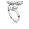 Galaxy-Bypass-Ring mit im Labor gezüchteten Diamanten, 1.25 Ct Tw, gemischte Formen, 14K Weissgold Galaxy-Bypass-Ring mit im Labor gezüchteten Diamanten, 1.25 Ct Tw, gemischte Formen, 14K Weissgold