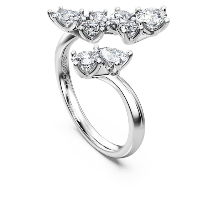 Galaxy-Bypass-Ring mit im Labor gezüchteten Diamanten, 1.25 Ct Tw, gemischte Formen, 14K Weissgold Galaxy-Bypass-Ring mit im Labor gezüchteten Diamanten, 1.25 Ct Tw, gemischte Formen, 14K Weissgold