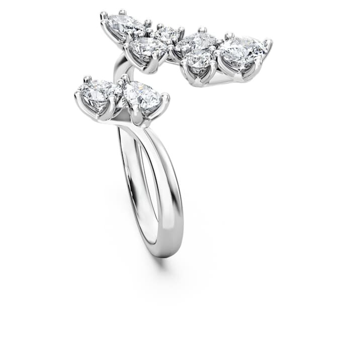Galaxy-Bypass-Ring mit im Labor gezüchteten Diamanten, 1.25 Ct Tw, gemischte Formen, 14K Weissgold Galaxy-Bypass-Ring mit im Labor gezüchteten Diamanten, 1.25 Ct Tw, gemischte Formen, 14K Weissgold
