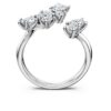Galaxy-Bypass-Ring mit im Labor gezüchteten Diamanten, 1.25 Ct Tw, gemischte Formen, 14K Weissgold Galaxy-Bypass-Ring mit im Labor gezüchteten Diamanten, 1.25 Ct Tw, gemischte Formen, 14K Weissgold