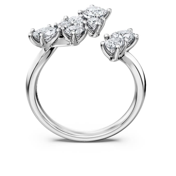 Galaxy-Bypass-Ring mit im Labor gezüchteten Diamanten, 1.25 Ct Tw, gemischte Formen, 14K Weissgold Galaxy-Bypass-Ring mit im Labor gezüchteten Diamanten, 1.25 Ct Tw, gemischte Formen, 14K Weissgold