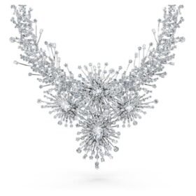 Galaxy-Halskette mit im Labor gezüchteten Diamanten, 156.62 Ct Tw, gemischte Schliffformen, 18K Weissgold Galaxy-Halskette mit im Labor gezüchteten Diamanten, 156.62 Ct Tw, gemischte Schliffformen, 18K Weissgold