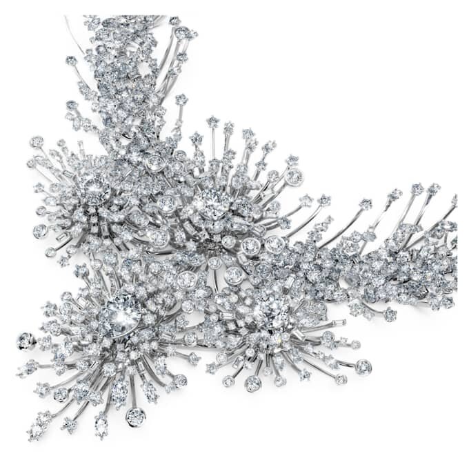 Galaxy-Halskette mit im Labor gezüchteten Diamanten, 156.62 Ct Tw, gemischte Schliffformen, 18K Weissgold Galaxy-Halskette mit im Labor gezüchteten Diamanten, 156.62 Ct Tw, gemischte Schliffformen, 18K Weissgold